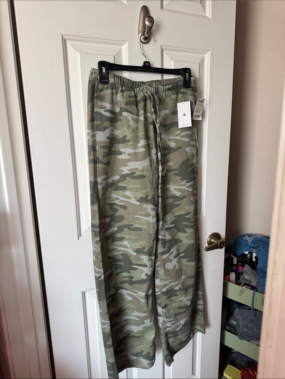 Vanilla Star Womens Olive Camo Joggers